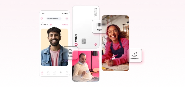 Aplicativo da conta digital PJ com PIX, boletos e extratos